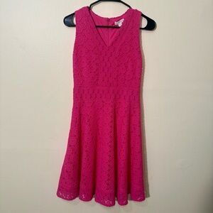 NWT Charter Club Preppy Pink Lace Dress, Size XS 💖